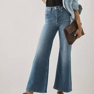 Frame The High Rise Wide Blue Jeans size 25